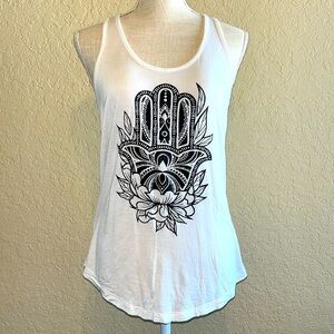 🧘‍♀️ Miken FLOW White & Black Tank Top